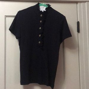 Tory Burch Navy Blue Top